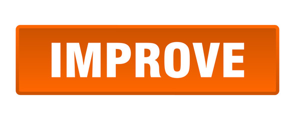 improve button. improve square orange push button