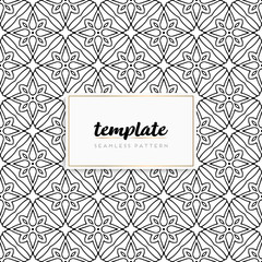 Background mandala seamless pattern vector