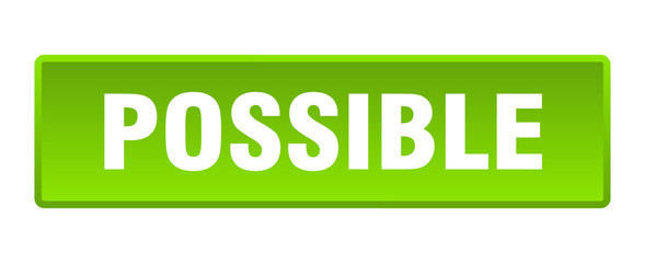 possible button. possible square green push button