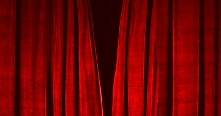 Real Velvet Cloth Stage silk Curtain. Curtain For theater, opera, show, stage scenes. Real Cinematic Curtain Photo. Glittering cloth.