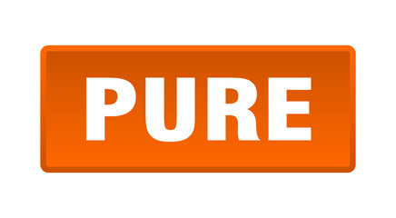pure button. pure square orange push button