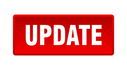 update button. update square red push button