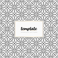 Background mandala seamless pattern vector