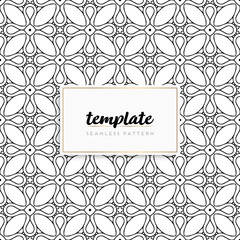 Background mandala seamless pattern vector