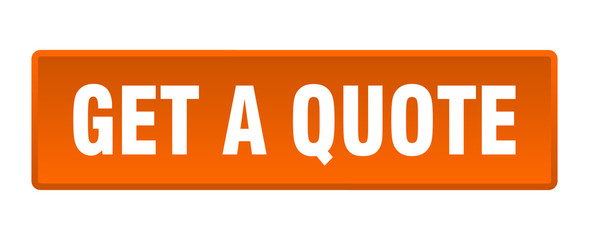get a quote button. get a quote square orange push button