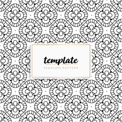 Background mandala seamless pattern vector