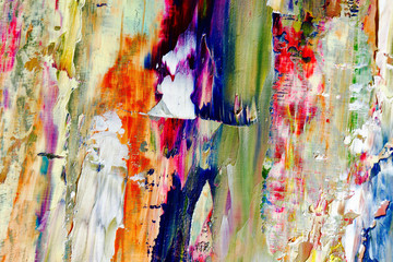 Colorful abstract background wallpaper. Modern motif visual art.  Mixtures of oil paint. Trendy...