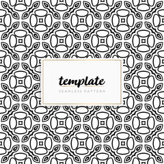 Background mandala seamless pattern vector