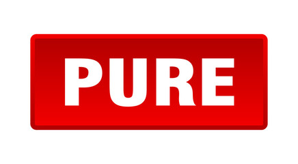 pure button. pure square red push button