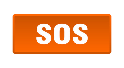 sos button. sos square orange push button