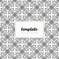 Background mandala seamless pattern vector