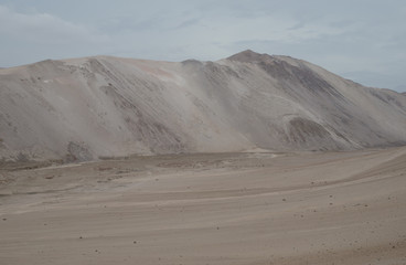 Desert landscape in the Arica y Parinacota Region.