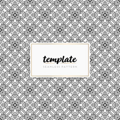 Background mandala seamless pattern vector