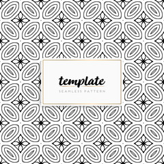 Background mandala seamless pattern vector