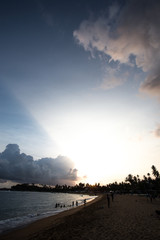 sunset on beach