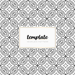 Background mandala seamless pattern vector