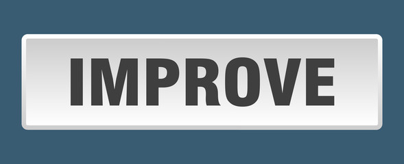 improve button. improve square white push button