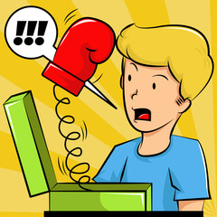 April Fools Surprise Vector Illustration