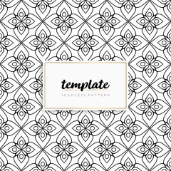 Background mandala seamless pattern vector