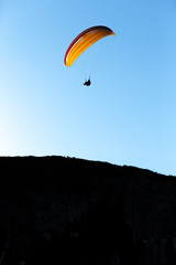 paraglider in the sky