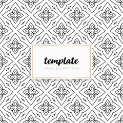 Background mandala seamless pattern vector