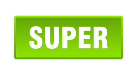 super button. super square green push button