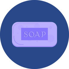 Soap Bar in purple color illustration 