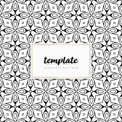 Background mandala seamless pattern vector