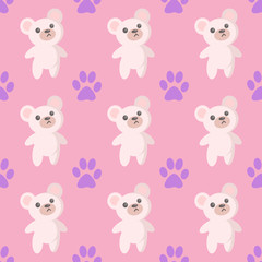 Texture for background with cutie bear