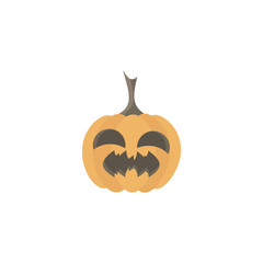 halloween pumpkin on a white background