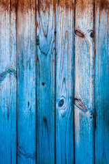 fence texture, vertical blue boards