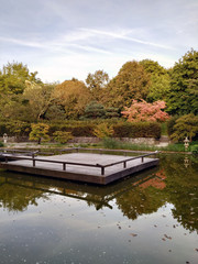 Obraz premium wooden pier on the lake