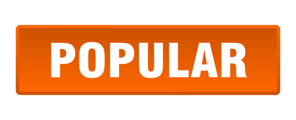 popular button. popular square orange push button