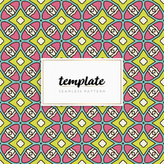 Background mandala seamless pattern vector