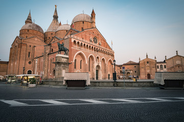 Fototapeta na wymiar Sant'Antonio of Padua Basilica at sunset, Padova (Padua) Italy