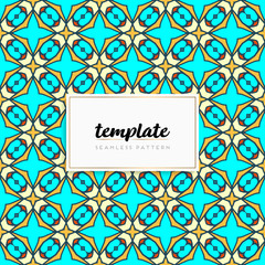 Background mandala seamless pattern vector