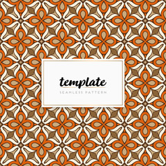 Background mandala seamless pattern vector