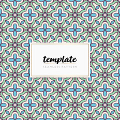 Background mandala seamless pattern vector