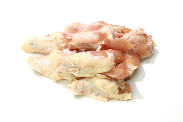 白背景の若鳥手羽元