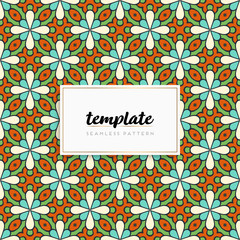 Background mandala seamless pattern vector