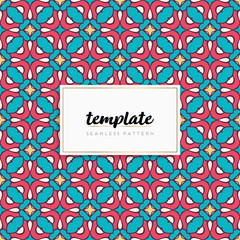 Background mandala seamless pattern vector