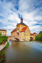 Bamberg city in Germany. Town hall building.