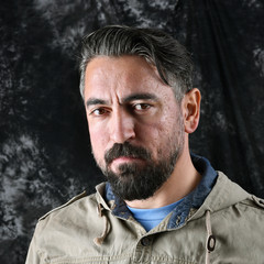 Portrait of sadness man looking at camera