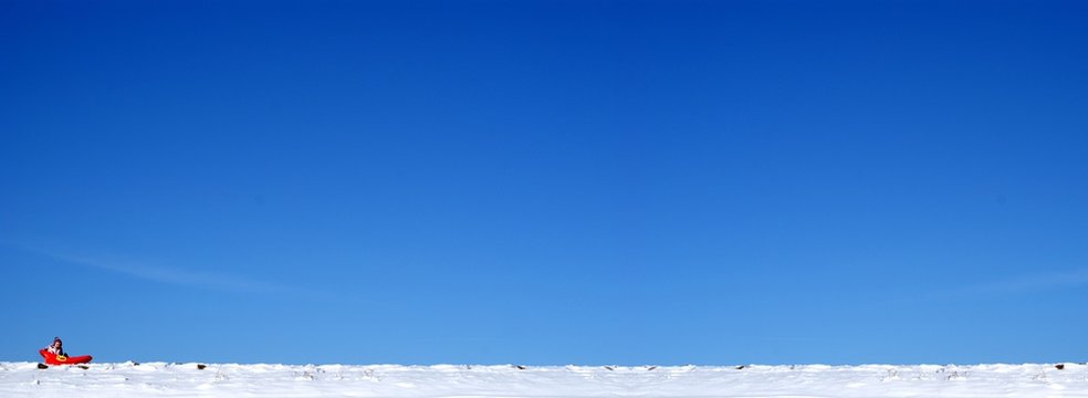 Schlitten im Schnee