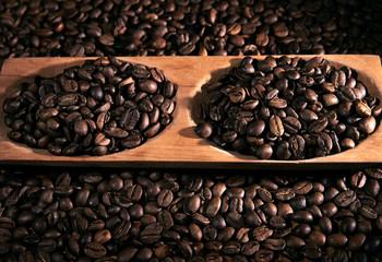 Fototapeta premium Macro coffee beans