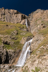 Waterfall in the Valley of Rhemes in the alpine region of Aosta Valley (northern Italy)