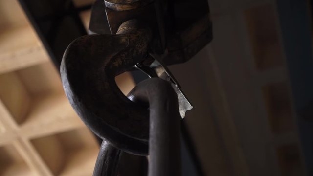 An abandoned metal industrial interior in dark colors