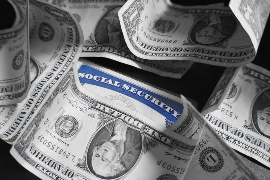 Social Security Supplemental Income For People With 40 Credits & Starts At Age 62 Black & White 