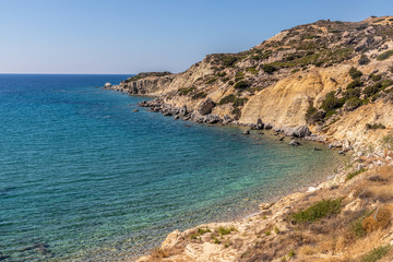 Vegetation and cliffs in Tsigouria Bay