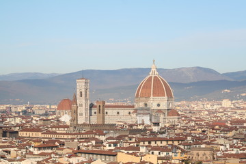 Fototapeta na wymiar Florence, Italia, view of duomo 